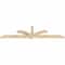 Ekena Millwork Redmond Rough Sawn Timber Gable Bracket, Douglas Fir, 108"W x 27"H x 4"D x 4"F, 6/12 Pitch GBW108X27X0404RED00RDF - alternate 2